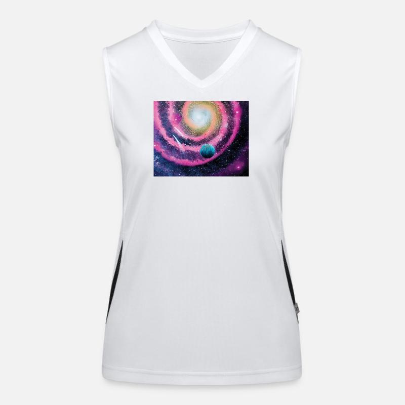 Pink Galaxy Women's Functional Contrast Tank Top