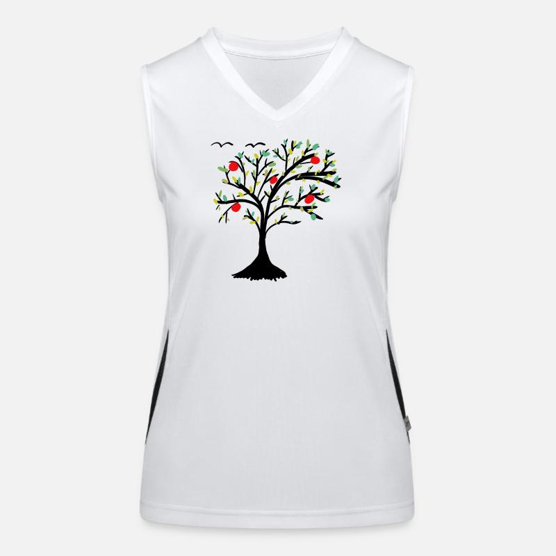 Apple Tree Tree Garden Apple Women's Functional Contrast Tank Top