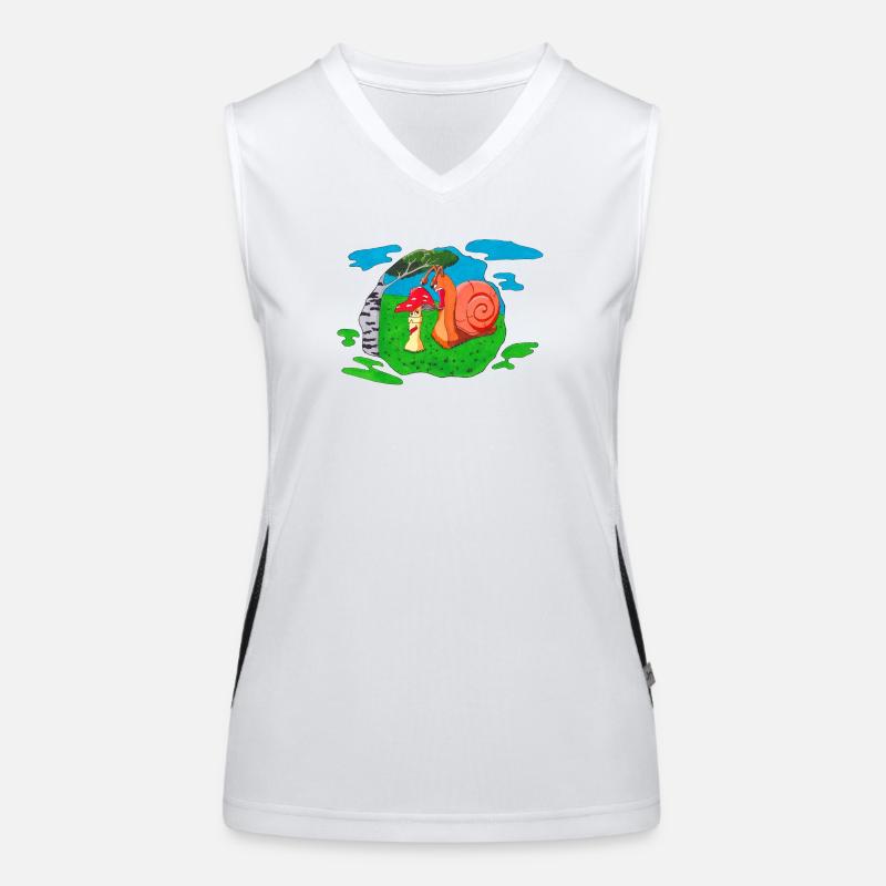 Pilz Vorderseite Funktionelles Kontrast-Tank Top für Frauen