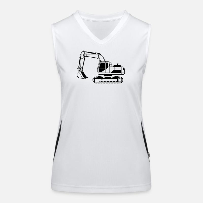 Bagger Funktionelles Kontrast-Tank Top für Frauen