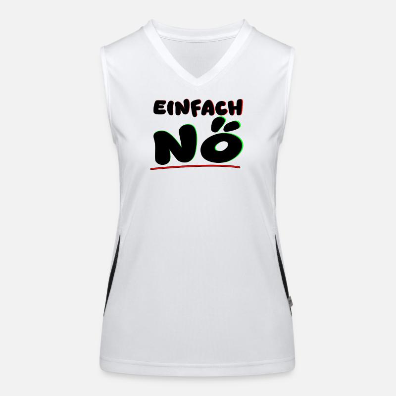 Einfach nein/NÖ Funktionelles Kontrast-Tank Top für Frauen