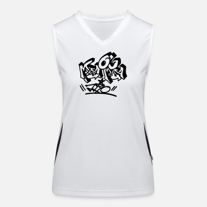 Explosive Graffiti Buchstaben Funktionelles Kontrast-Tank Top für Frauen