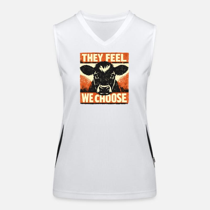 Tierwohl Funktionelles Kontrast-Tank Top für Frauen