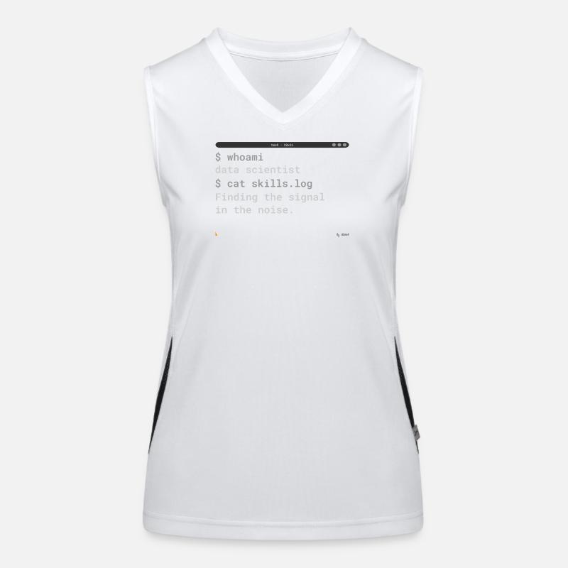 Data Scientist - Chemise de conception de terminaux Débardeur respirant contrasté Femme