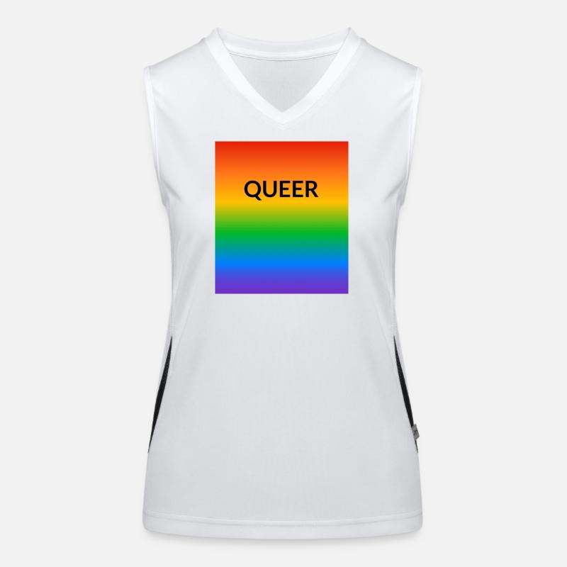 Queer Pride Gradient Women's Functional Contrast Tank Top