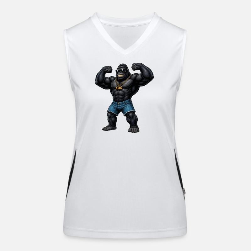 King Gorilla Bling Women's Functional Contrast Tank Top