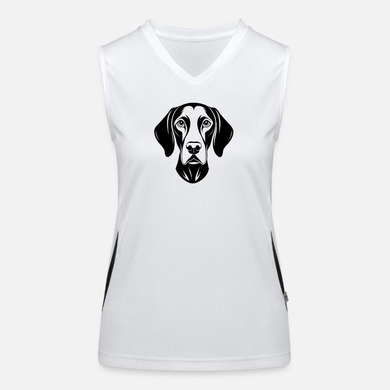 German Shorthaired Pointer Women's Functional Contrast Tank Top