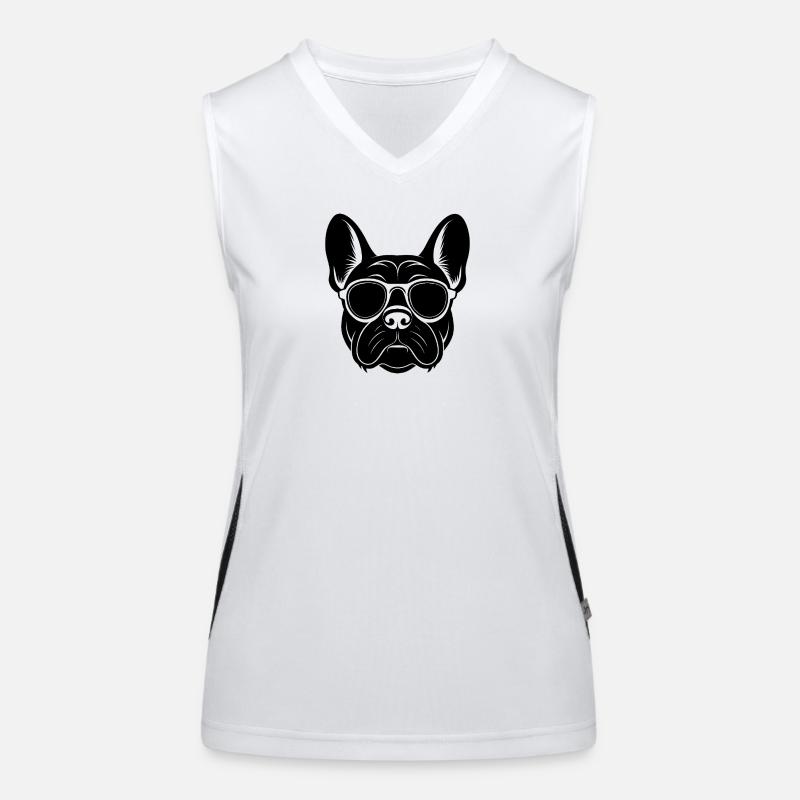 Bouledogue français Débardeur respirant contrasté Femme