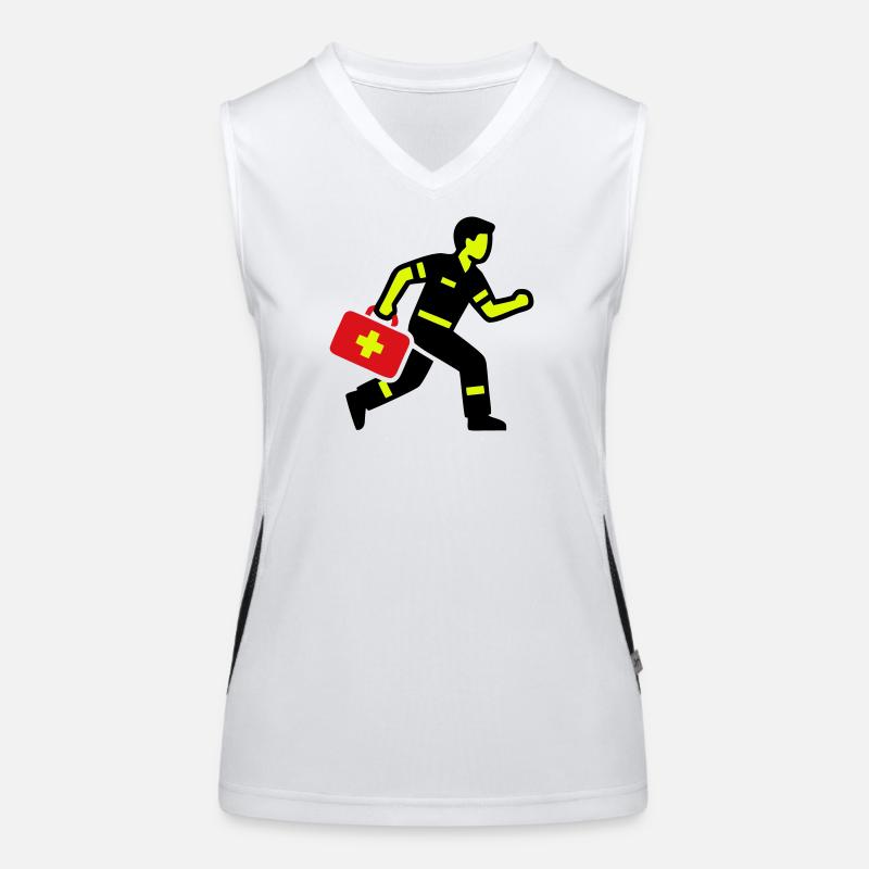 Paramedic Emergency Doctor Emergency Kit Women's Functional Contrast Tank Top