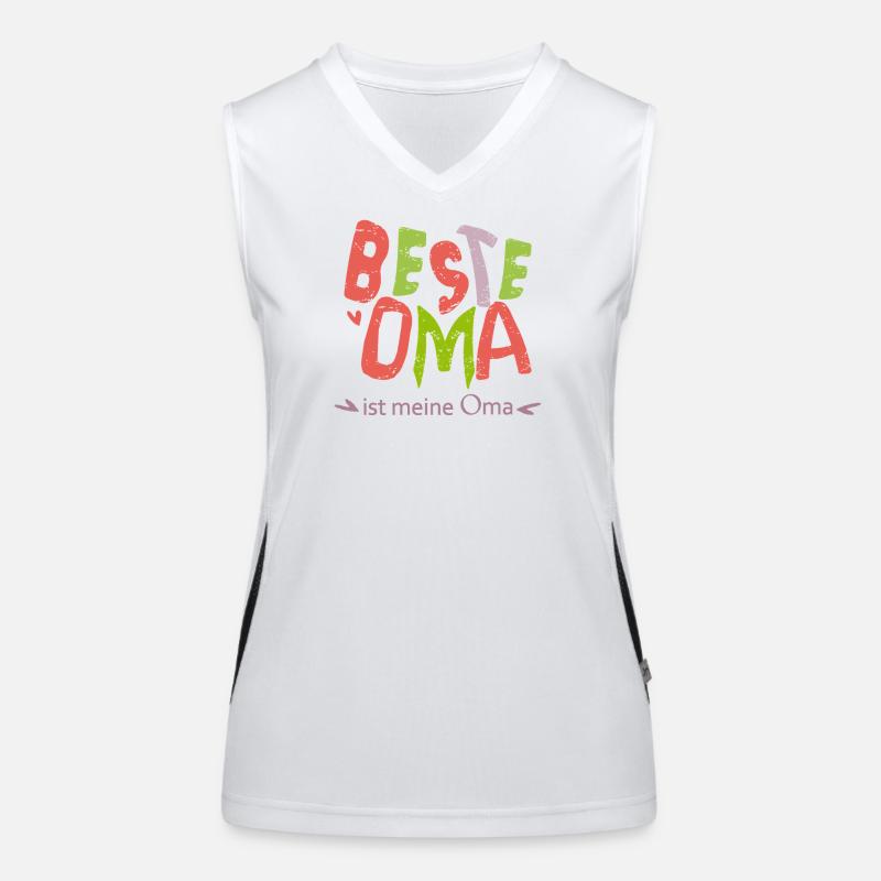 beste Oma Funktionelles Kontrast-Tank Top für Frauen