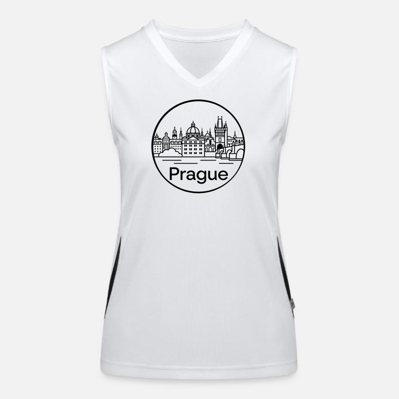 Prag Funktionelles Kontrast-Tank Top für Frauen