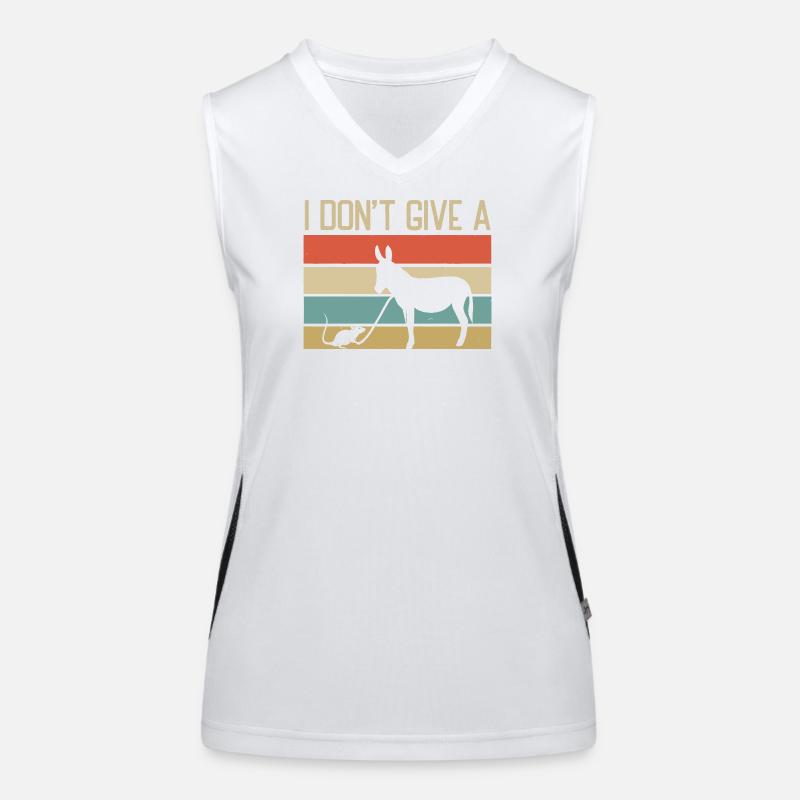 I Don't Give a Hoof Women's Functional Contrast Tank Top