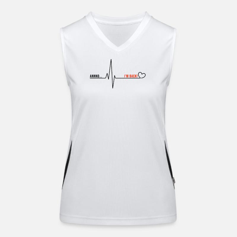 Ich habe eine offene Herzoperation überlebt Funktionelles Kontrast-Tank Top für Frauen