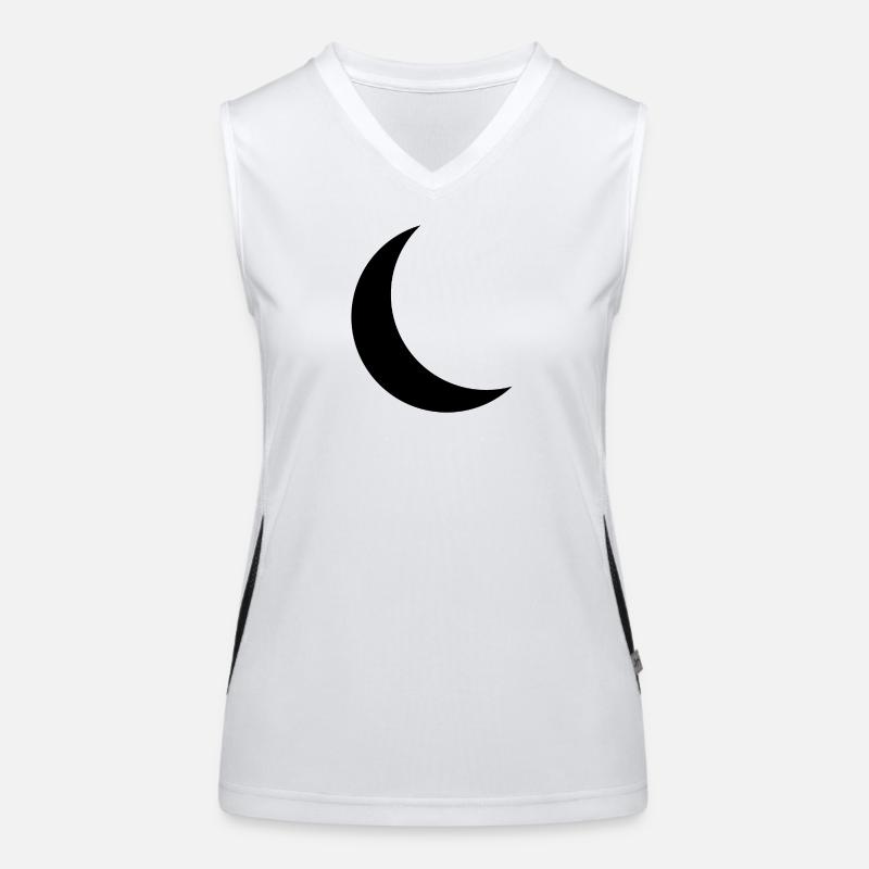 Crescent moon Women's Functional Contrast Tank Top