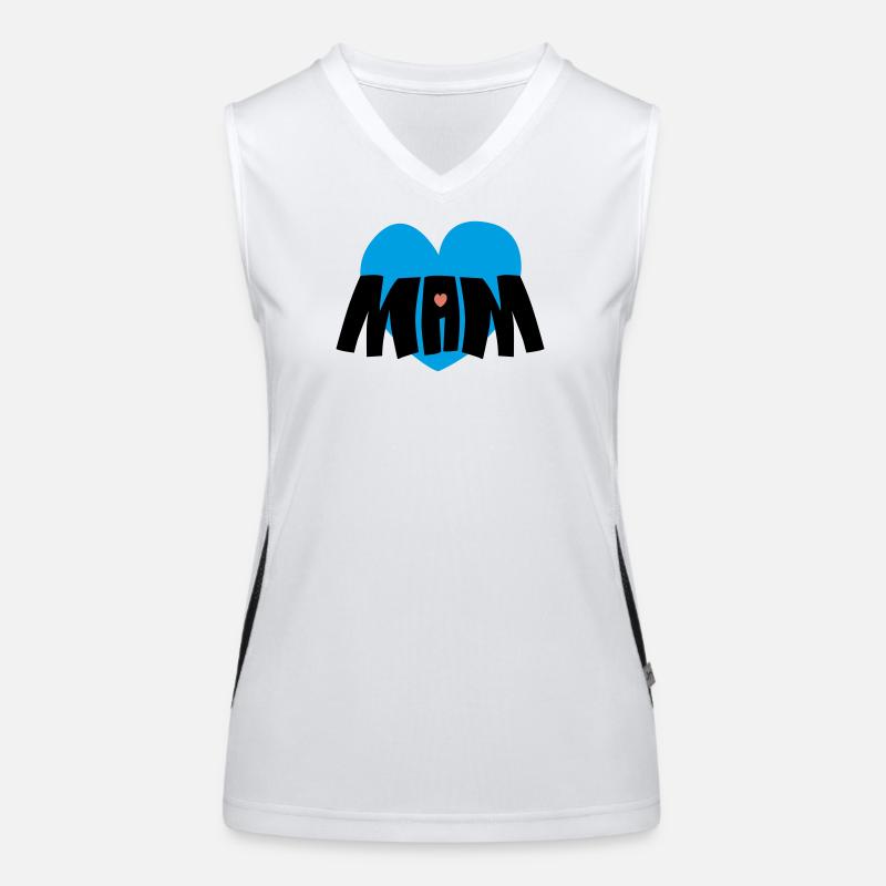Mama-Herz Funktionelles Kontrast-Tank Top für Frauen