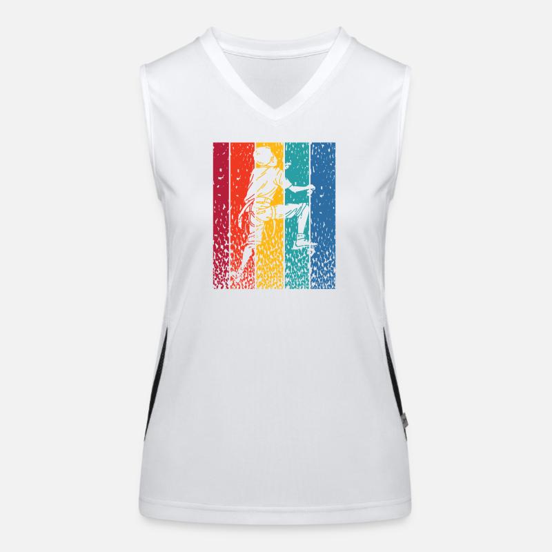 Boulderer Boulder Bouldern Funktionelles Kontrast-Tank Top für Frauen