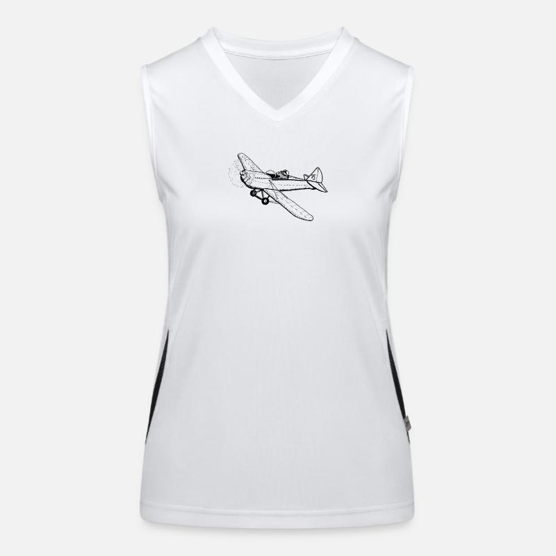 Schnurrhaarpilot Funktionelles Kontrast-Tank Top für Frauen