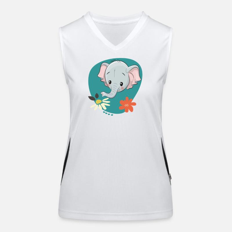 Éléphant Débardeur respirant contrasté Femme