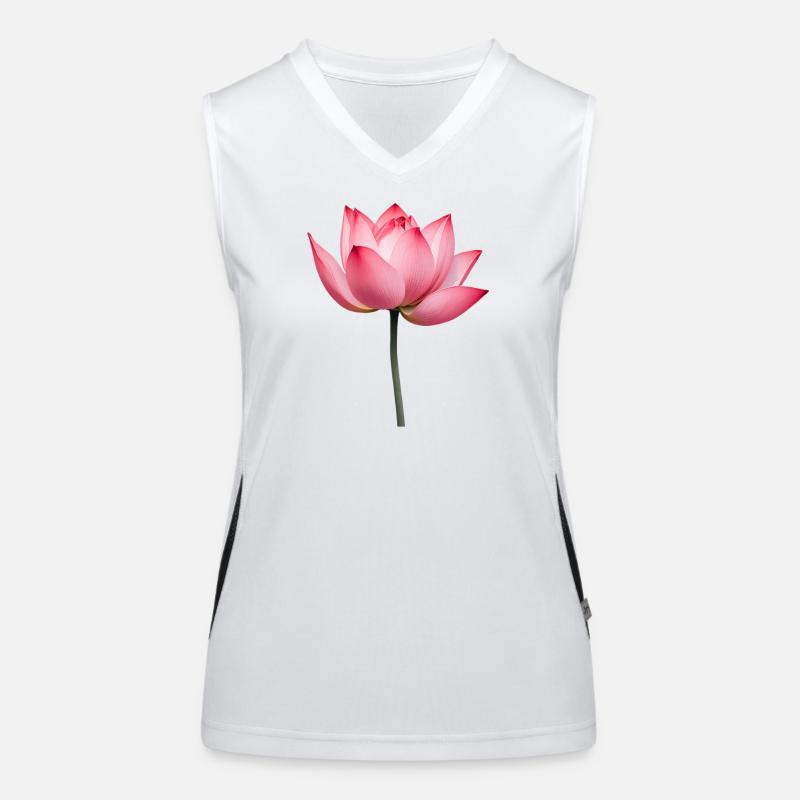 Nénuphar fleur de lotus Débardeur respirant contrasté Femme