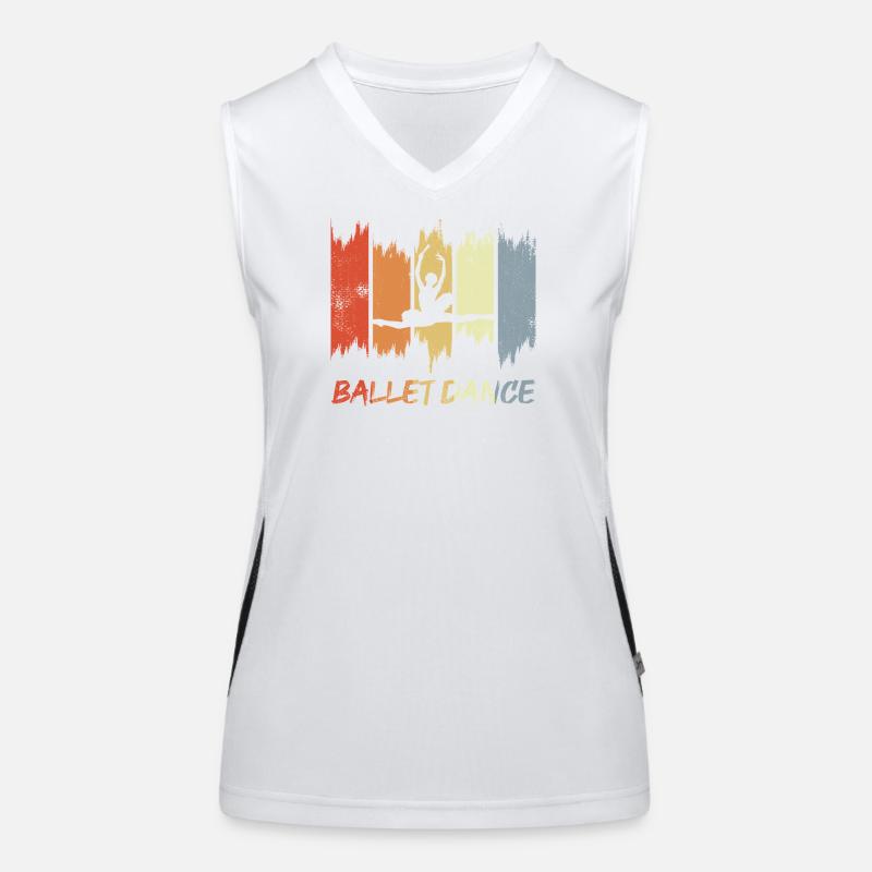 Vintage Ballet Dance Women's Functional Contrast Tank Top