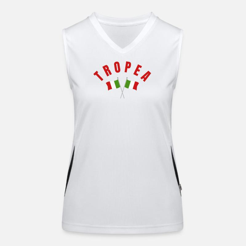 Blason du drapeau italien TROPEA Débardeur respirant contrasté Femme