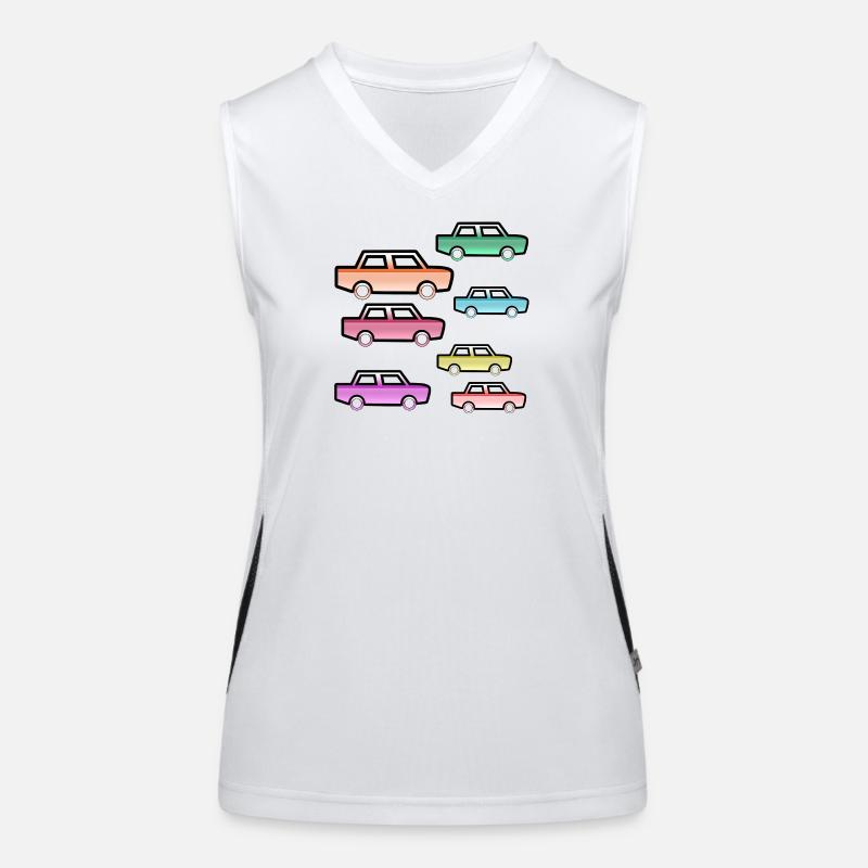 Autos Funktionelles Kontrast-Tank Top für Frauen