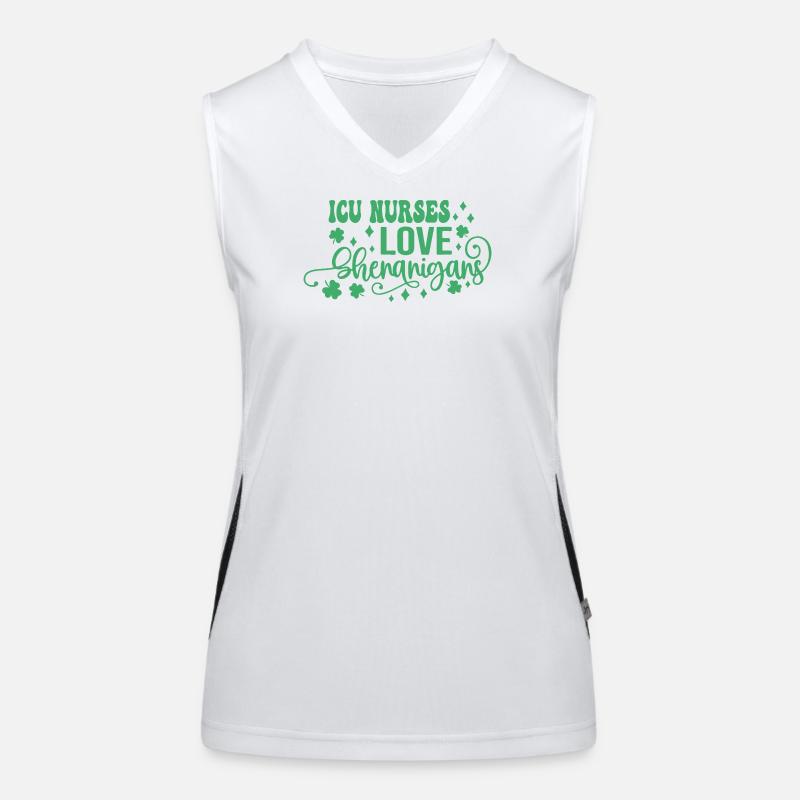 ICU Nurses Love Shenanigans Women's Functional Contrast Tank Top