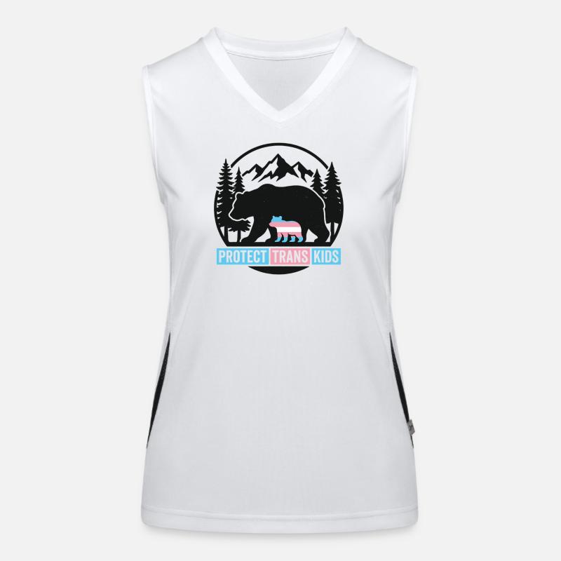 Pride Month LGBT – Schütze trans Kinder Funktionelles Kontrast-Tank Top für Frauen