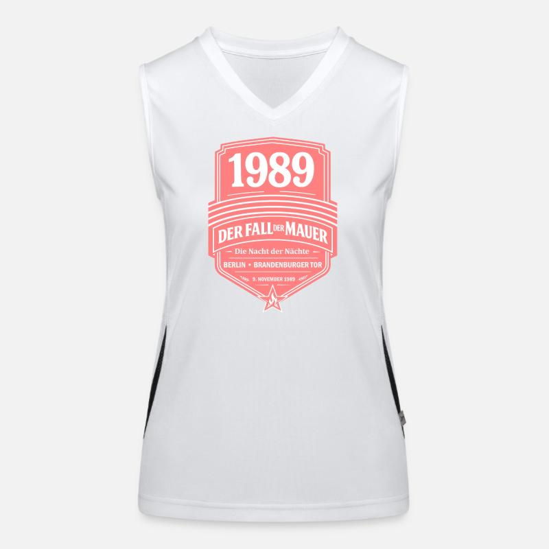 1989 – La Chute du Mur Débardeur respirant contrasté Femme