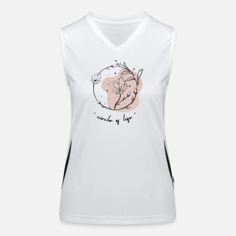 Lebenszyklen Funktionelles Kontrast-Tank Top für Frauen