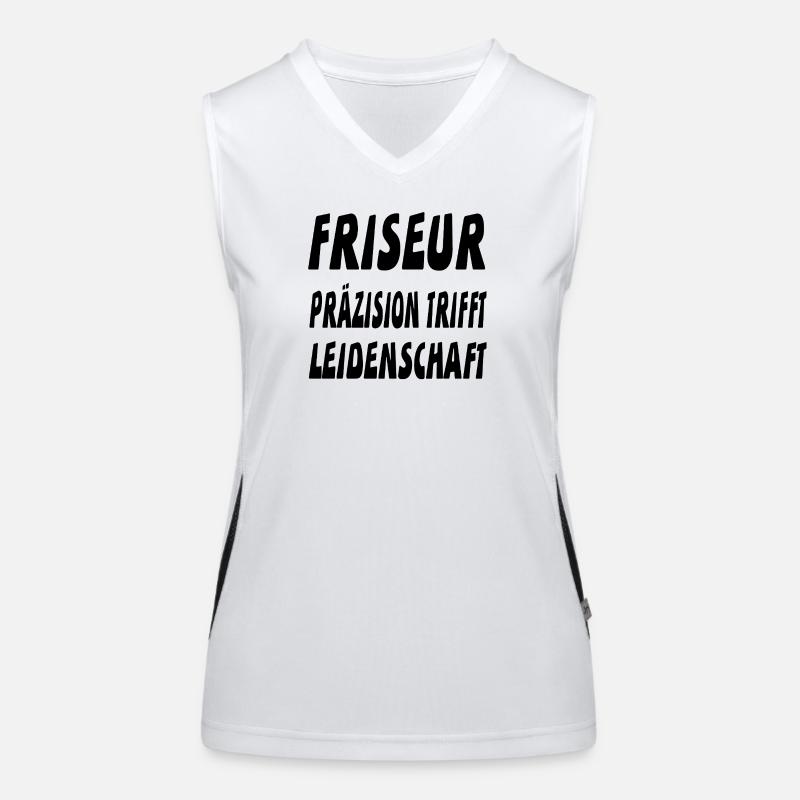 Friseur Funktionelles Kontrast-Tank Top für Frauen