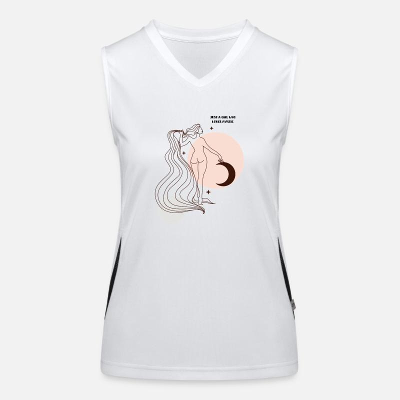 Night Moon Dancer Women's Functional Contrast Tank Top
