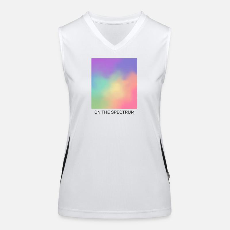 Auf dem Spektrum Funktionelles Kontrast-Tank Top für Frauen