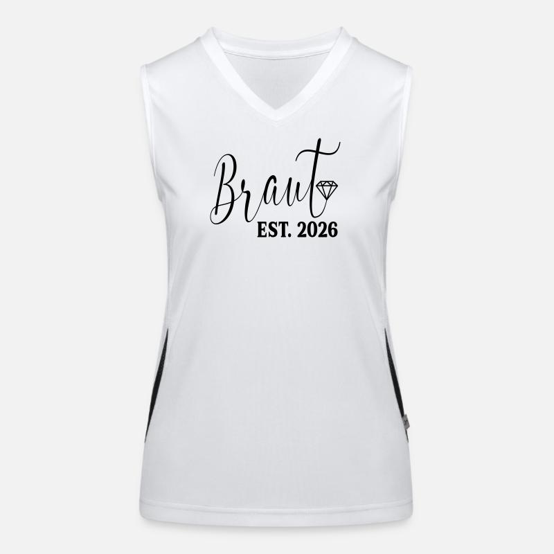 Wedding Engagement - Bride 2026 Women's Functional Contrast Tank Top