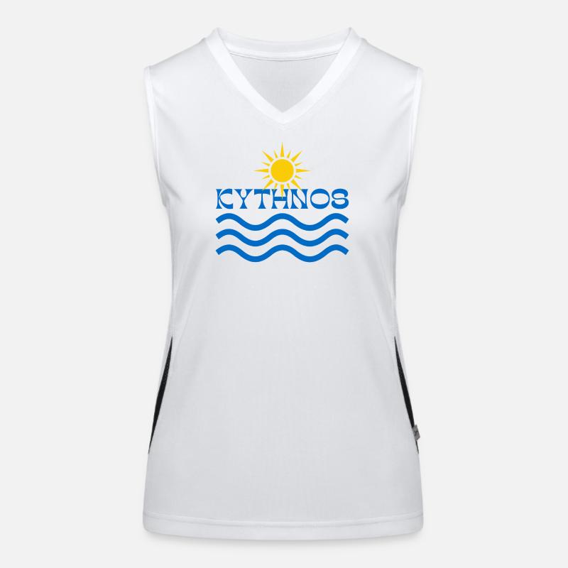 Kythnos Sun Waves Women's Functional Contrast Tank Top