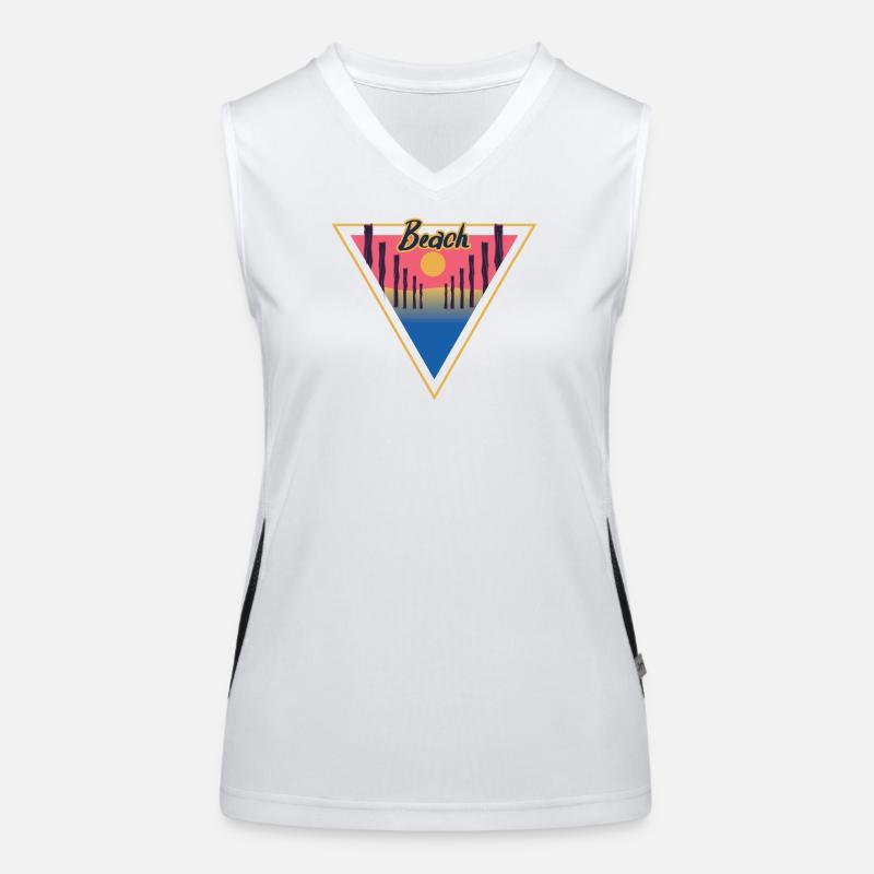 Beach Triangle Funktionelles Kontrast-Tank Top für Frauen