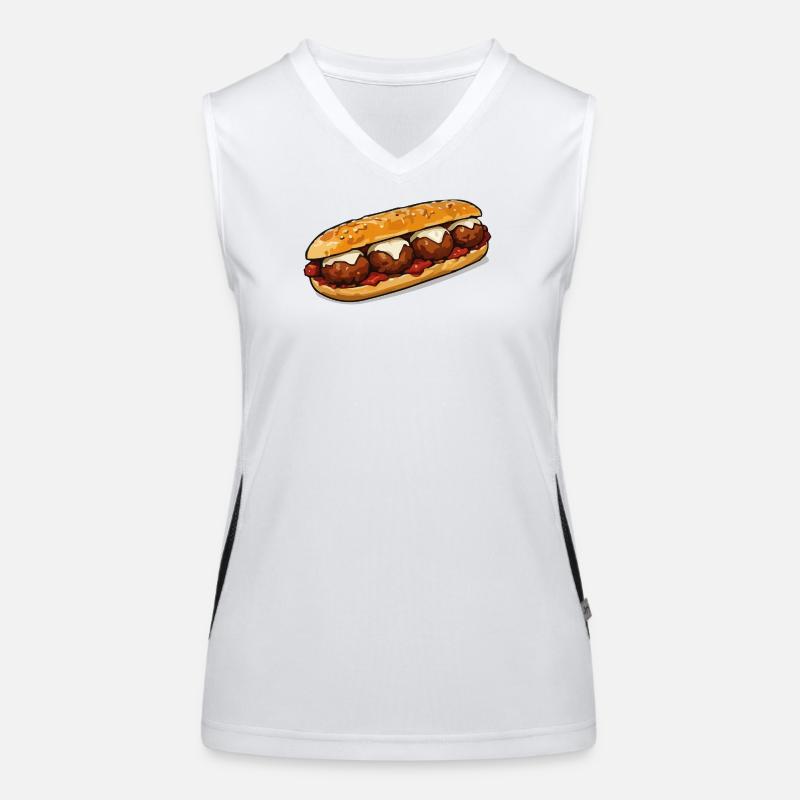 Baguette grill Women's Functional Contrast Tank Top