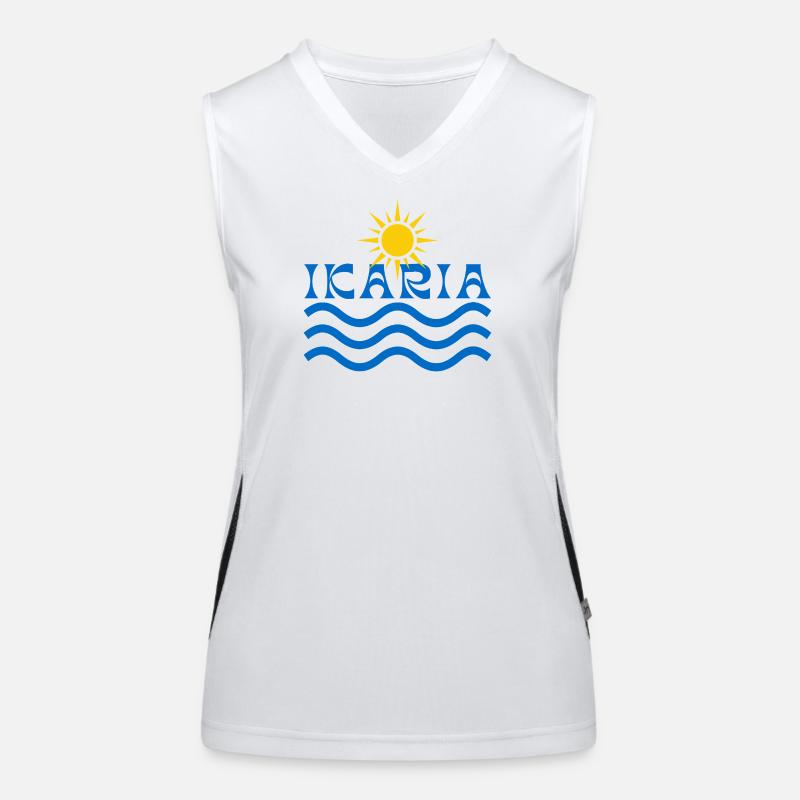 Ikaria Sun & Waves Women's Functional Contrast Tank Top