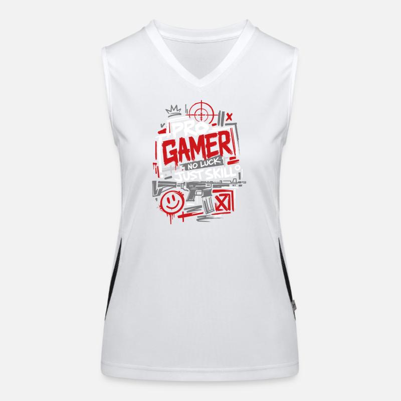 Pro Gamer One Shot Win Funktionelles Kontrast-Tank Top für Frauen