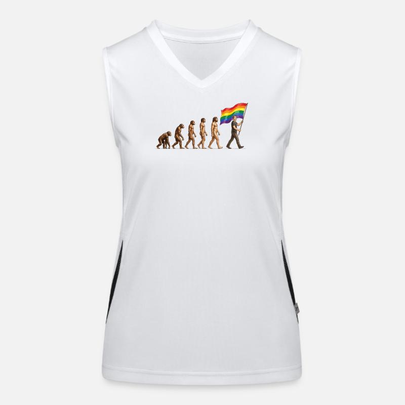 LGBTQ-Pride-Monat – Pride-Entwicklung Funktionelles Kontrast-Tank Top für Frauen