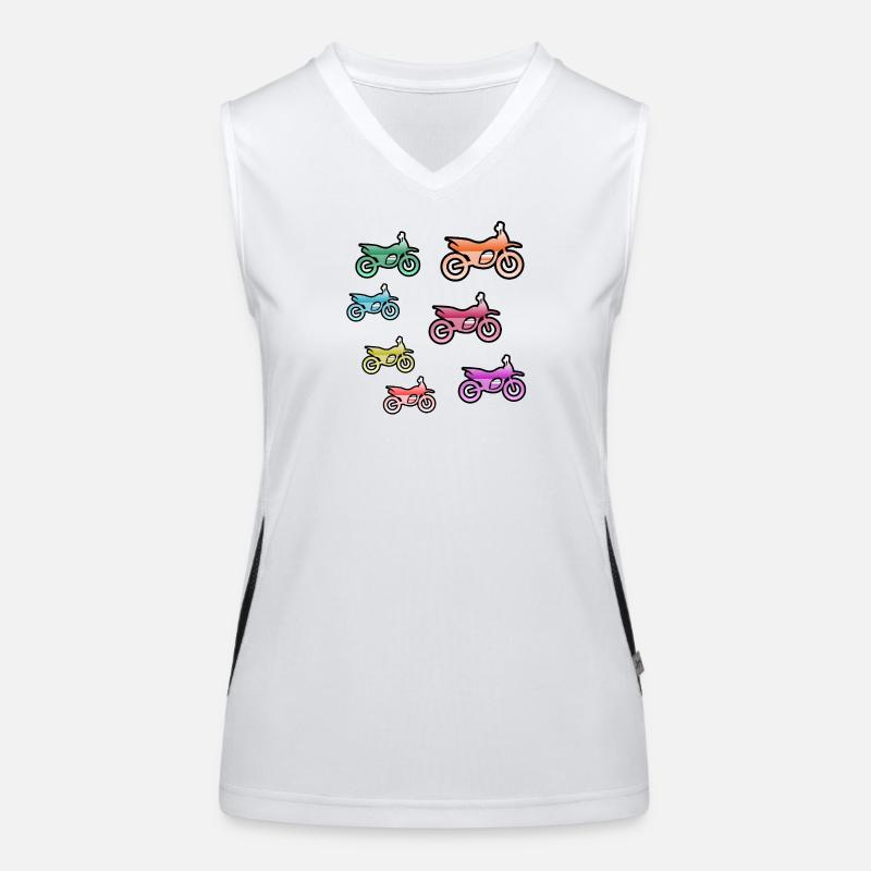 Motorräder Funktionelles Kontrast-Tank Top für Frauen