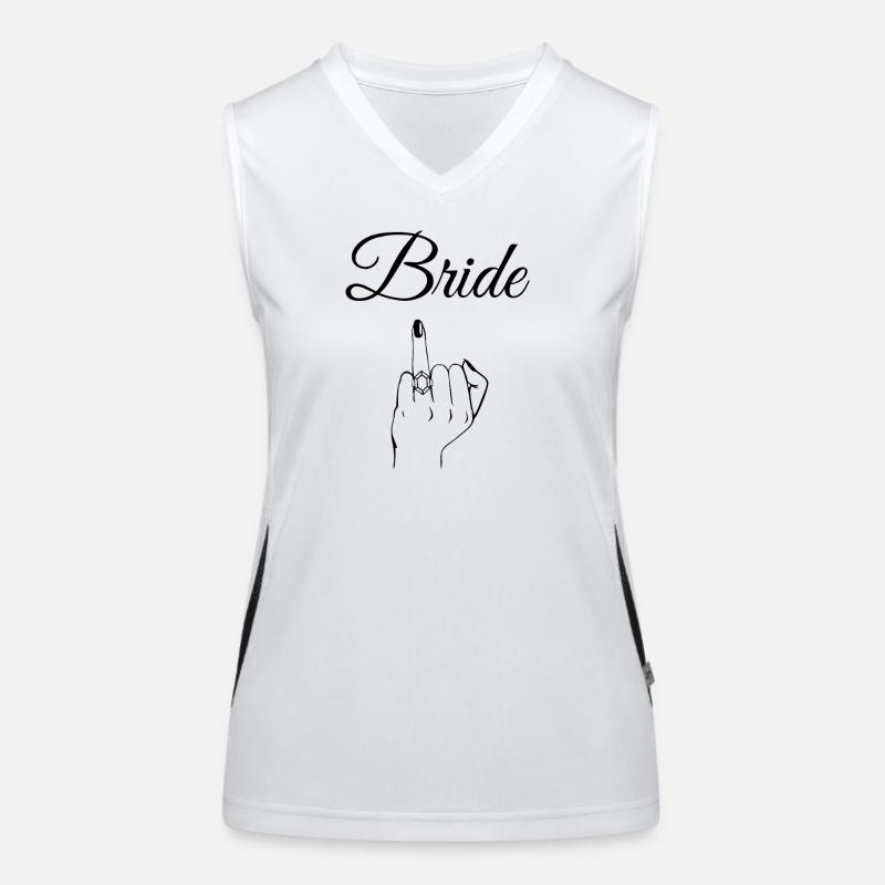 Edgy Bride Ring Women's Functional Contrast Tank Top