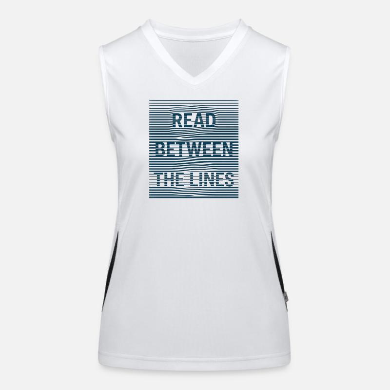 Read Between Funktionelles Kontrast-Tank Top für Frauen