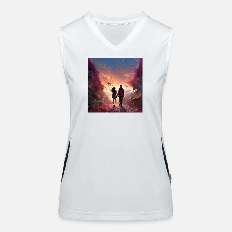 Evening Love Walk Women's Functional Contrast Tank Top