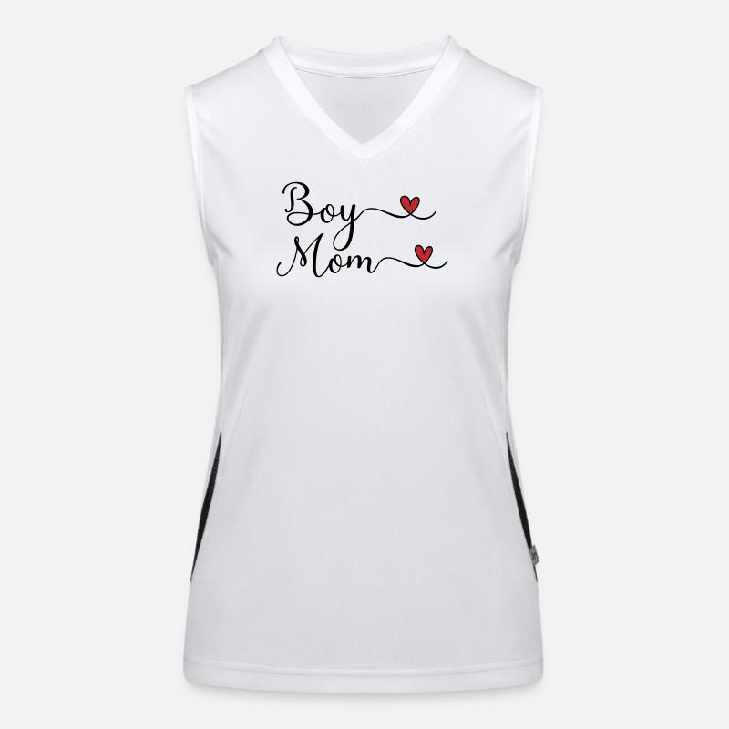 Boy mom Funktionelles Kontrast-Tank Top für Frauen