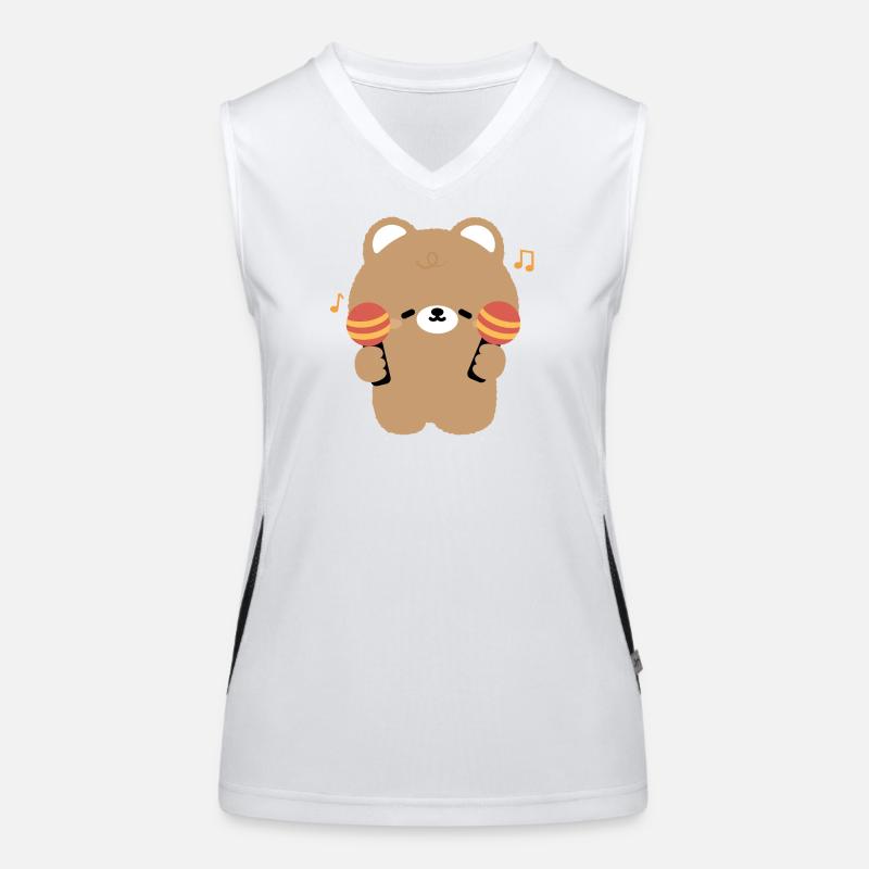 Bear Maraca Beat Débardeur respirant contrasté Femme