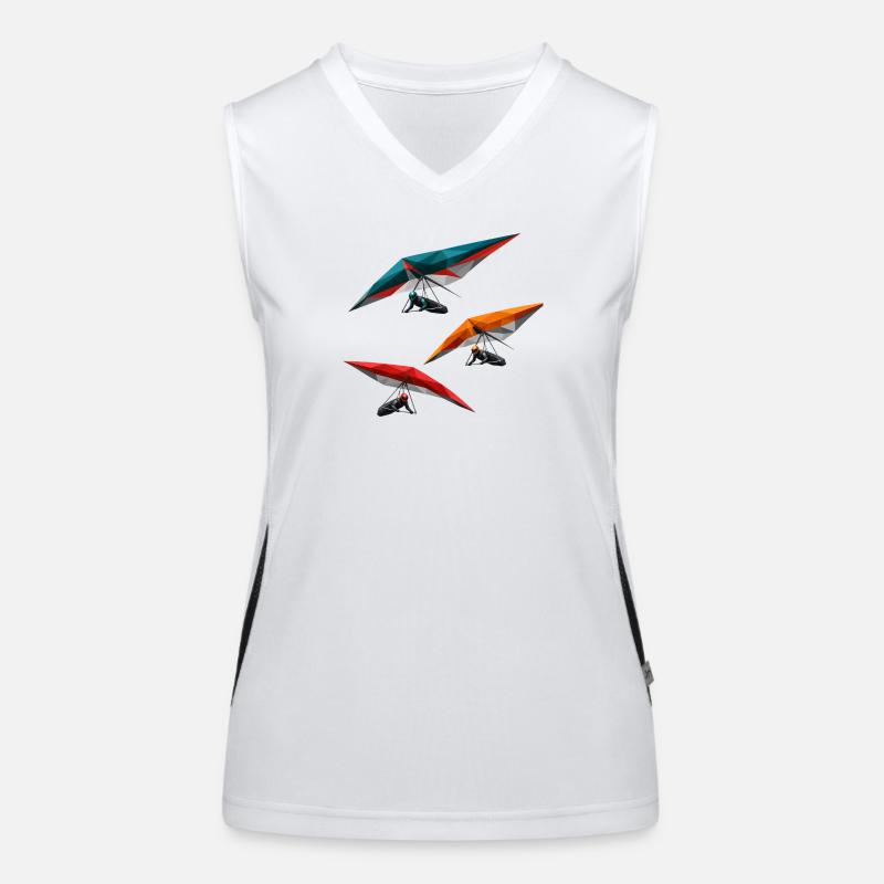 Polygon Hang Gliders Trio Women's Functional Contrast Tank Top