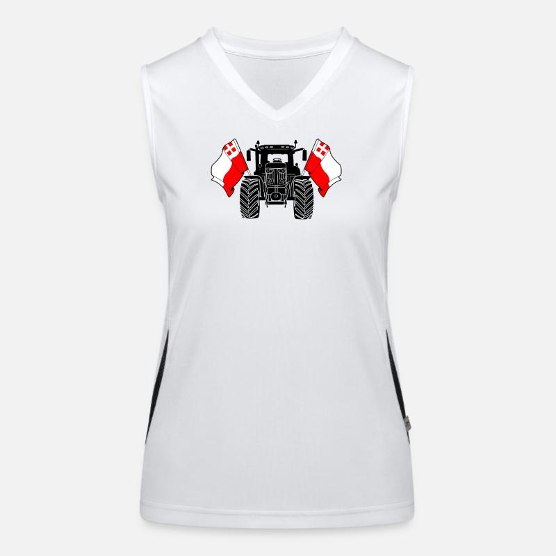 Utrecht_Tractor_Pride Funktionelles Kontrast-Tank Top für Frauen