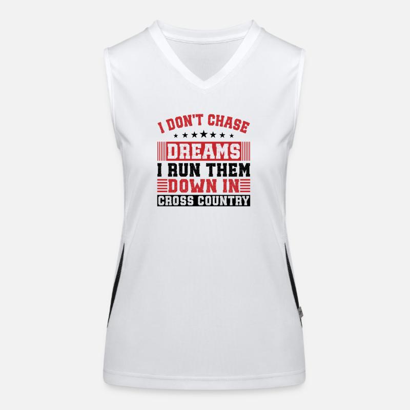 XC Running Gifts - Perfect XC Runner Design Idea Funktionelles Kontrast-Tank Top für Frauen