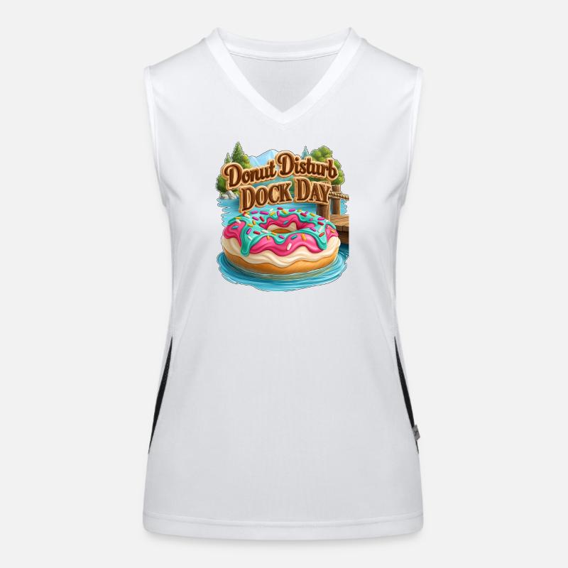 Donut Disturb Dock Tag Funktionelles Kontrast-Tank Top für Frauen